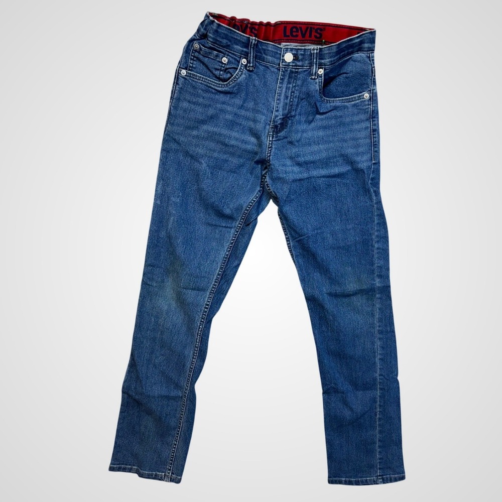 Levis 511 Slim Fit Jeans Boys 16 Reg Blue Excellent Adjustable Waist Denim